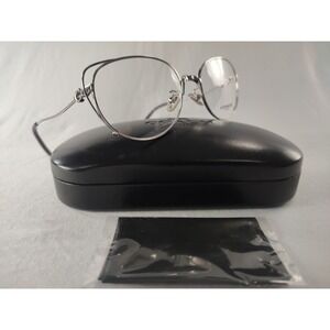 Coach HC 5095 9001 Silver Eyeglasses Frames 54-18-140 Cat Eye Women NIB